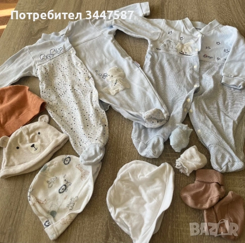 Дрешки за новородено 0-3 м, снимка 6 - Комплекти за бебе - 53800527
