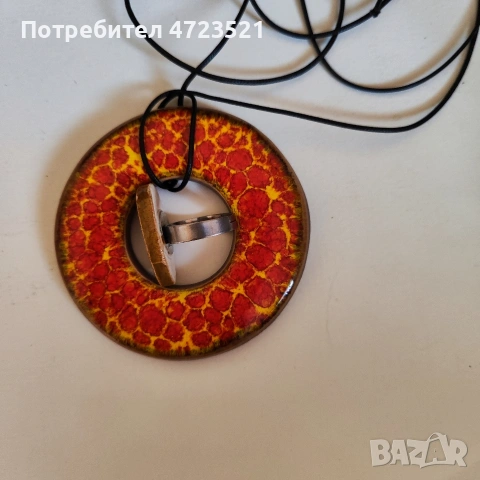 Сет от португалско Азележо колие и пръстен единствен бройка 