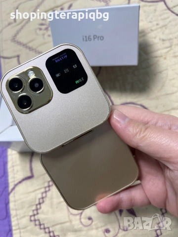 Мини телефон i16 pro с интернет 2G (с отделна карта), снимка 4 - Други - 53947101