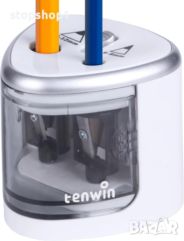 Електрическа острилка за цветни моливи tenwin, работеща с батерии, острилки за моливи № 2 и 6-12 мм,, снимка 3 - Ученически пособия, канцеларски материали - 54302828