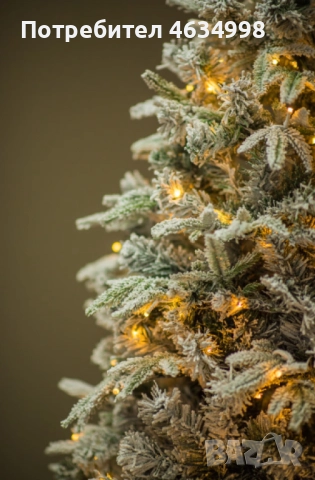 Коледна елха с вградени лампички по връхчетата, снимка 4 - Декорация за дома - 52223617