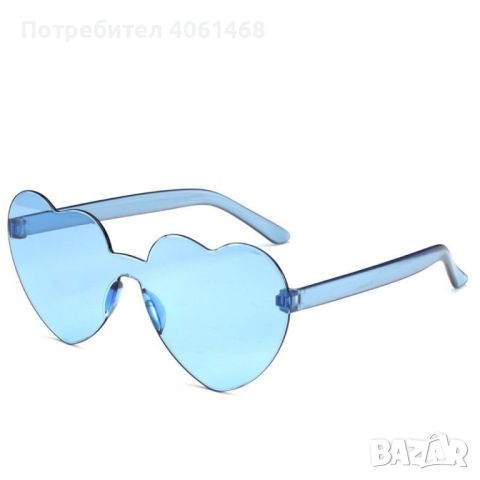Водоустойчиви дамски очила подходящи за плаж и стъкла във формата на сърца, снимка 3 - Слънчеви и диоптрични очила - 45380235