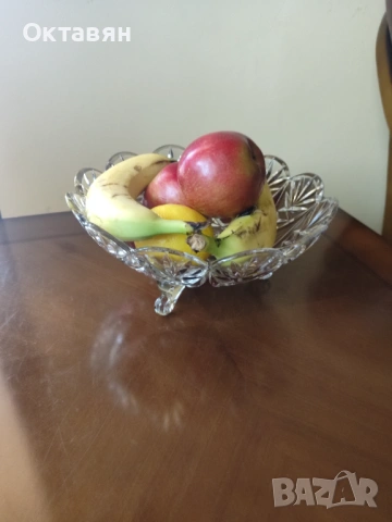 Кристална фруктиера, снимка 12 - Аксесоари за кухня - 53926225