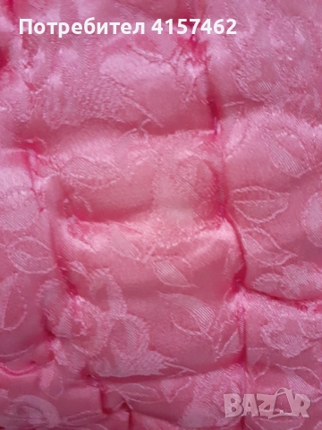 Качествен розов юрган 210/220см, снимка 2 - Спално бельо - 52499541