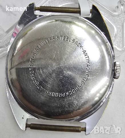 Винтидж механичен часовник Selecta De Luxe - дата - антимагнитен - 70-те години на миналия век, снимка 4 - Антикварни и старинни предмети - 53658866