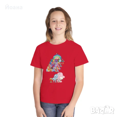 Унисекс тениска с ''Невероятният свят на Гъмбол'', снимка 3 - Детски тениски и потници - 51149150