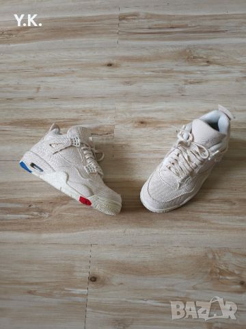 Оригинални кецове Air Jordan 4 Retro Blank Canvas, снимка 5 - Кецове - 45837930