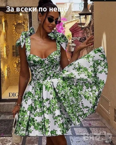 Дамска Ефирна Къса Рокля - 3 Налични Цвята Код A620, снимка 2 - Рокли - 50466251