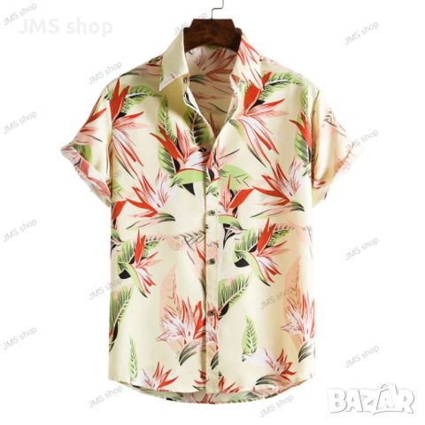 Мъжка флорална риза Ditsy, 10цвята , снимка 6 - Ризи - 45493074