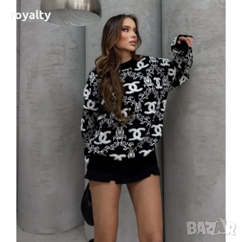 Зимен пуловер на CH🅰️NEL универсален размер