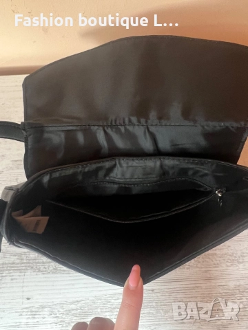 Черна кожена чанта за рамо с регулираща се дължина на дръжката и отделен джоб с цип на LC WAIKIKI 🖤, снимка 10 - Чанти - 51892979