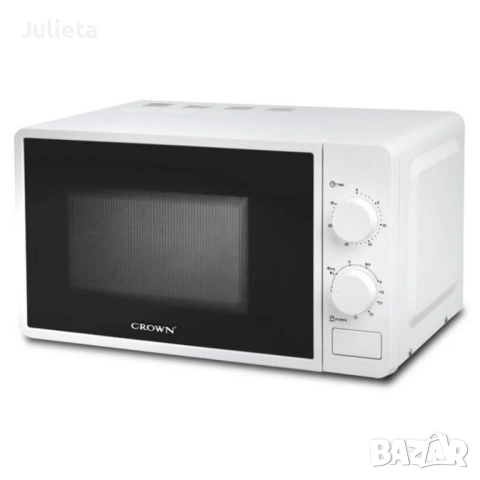Микровълнова печка Crown - CDMO-2083, 700 W, 20 л, бяла