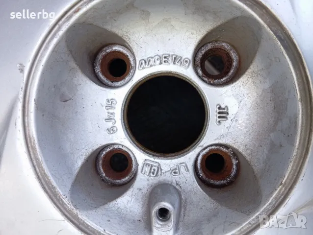 Лети алуминиеви 5 броя джанти Опел Шевролет 15" ЦО 56, снимка 11 - Гуми и джанти - 50045629