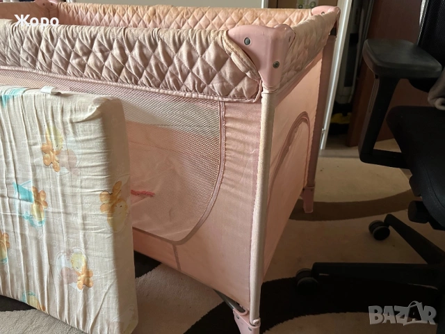 Детска сгъваема кошарка, снимка 2 - Бебешки легла и матраци - 53395063