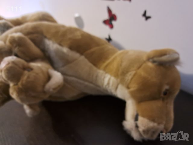 Голяма плюшена играчка Limex, лъвица с малко лъвче, снимка 5 - Плюшени играчки - 45584963