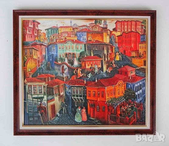 Цанко Лавренов ”Старият Пловдив”, картина, снимка 1 - Картини - 45342145