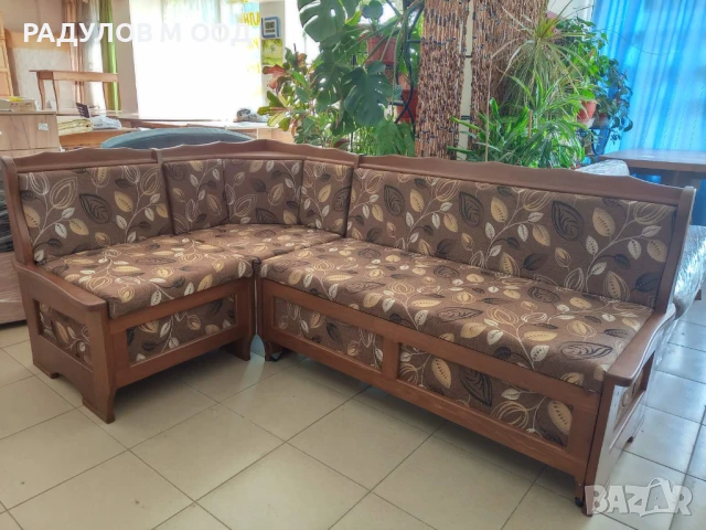 Ъгъл за трапезария КЛАСИК масив с функция сън / 30403, снимка 14 - Дивани и мека мебел - 33507505