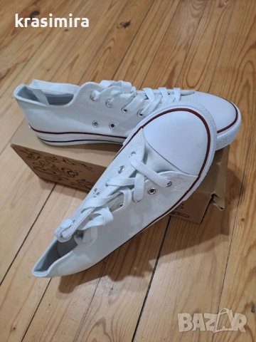 Бели кецове-номер 40, снимка 6 - Кецове - 54061431