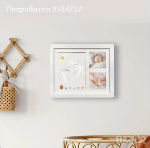 Продавам дървена рамка за снимки и отпечатък, снимка 3 - Други - 52174152