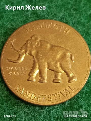 Сувенирна монета БУРГАС ПЯСЪЧЕН ФЕСТИВАЛ за КОЛЕКЦИЯ ДЕКОРАЦИЯ 53204, снимка 4 - Колекции - 53152464