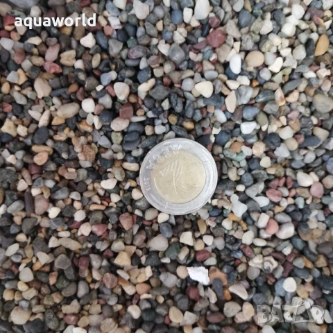 "ПРОМОЦИЯ" Грунд разноцветен камък ситен 5мм