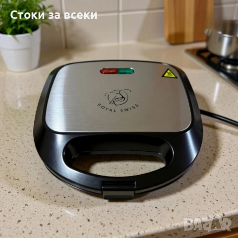 Печка, тостер и кафемашина – 3в1 + ПОДАРЪК Уред за сандвичи Royal Swiss, снимка 5 - Печки, фурни - 53225624