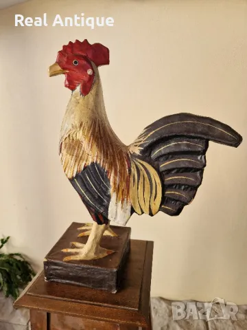 Страхотна голяма антикварна фигура статуетка Папие Маше , снимка 7 - Статуетки - 50304399