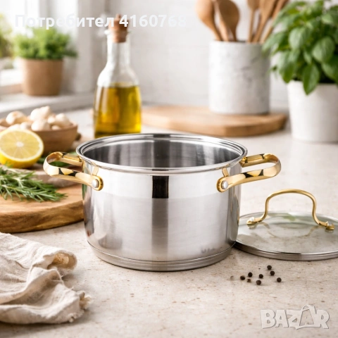 комплект тенджери за готвене, снимка 3 - Съдове за готвене - 53069686