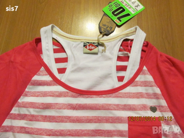 Lee Cooper-нова сладурска блузка внос от Англия , снимка 3 - Тениски - 51549840