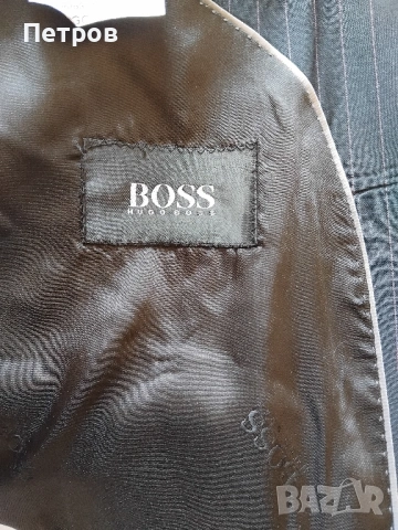 Класически костюм- сако и панталон, марка BOSS XXL/3XL, снимка 9 - Сака - 53847217