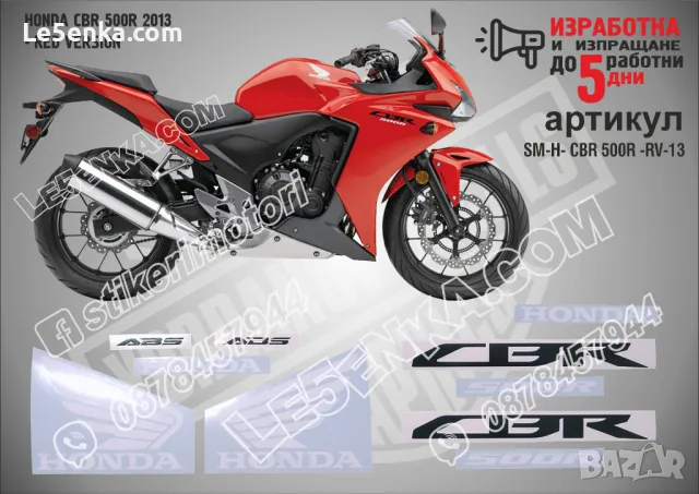 HONDA CBR 500R 2023 - GREY VERSION стикери, снимка 2 - Аксесоари и консумативи - 47739487