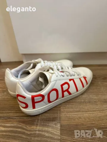 Мъжки спортни обувки LE COQ SPORTIF Бял, Еко кожа, 44 EU, снимка 5 - Спортно елегантни обувки - 48641413