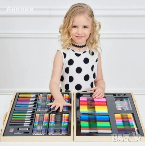 Детски комплект за рисуване - 180 части.

, снимка 2 - Други - 53904311