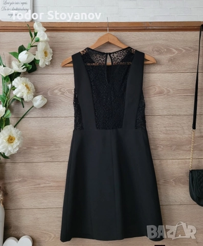 Черна рокля Zara , снимка 2 - Рокли - 52947225