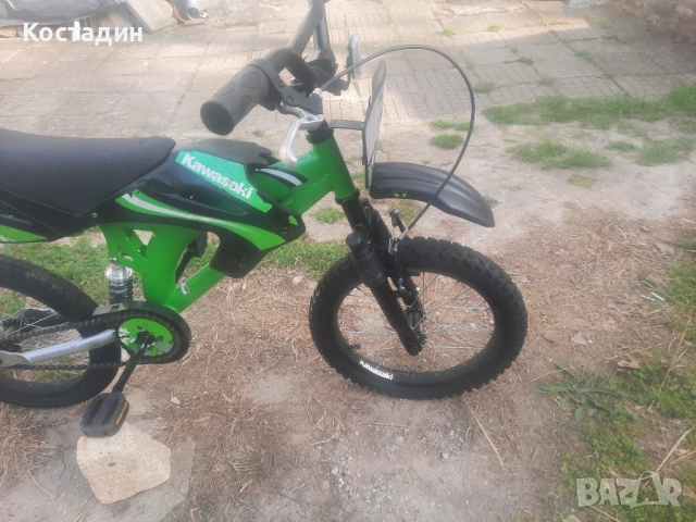 Детски Велосипед Kawasaki Крос 16 цола, снимка 6 - Велосипеди - 54249747