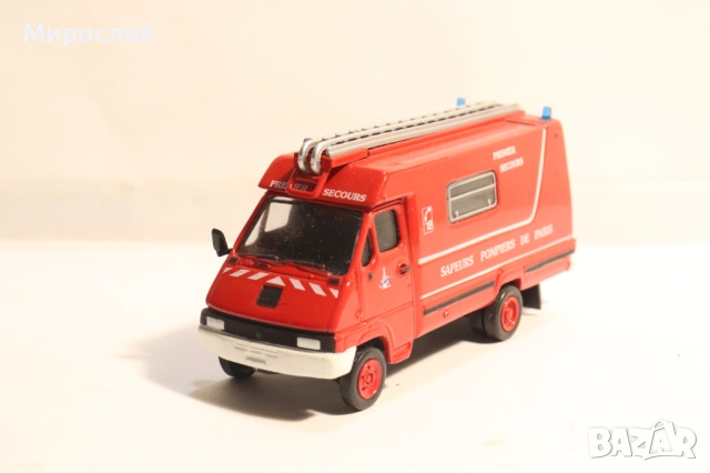 1:64 DEL PRADO RENAULT КАМИОН ПОЖАРНА КОЛИЧКА МОДЕЛ, снимка 3 - Колекции - 53694797