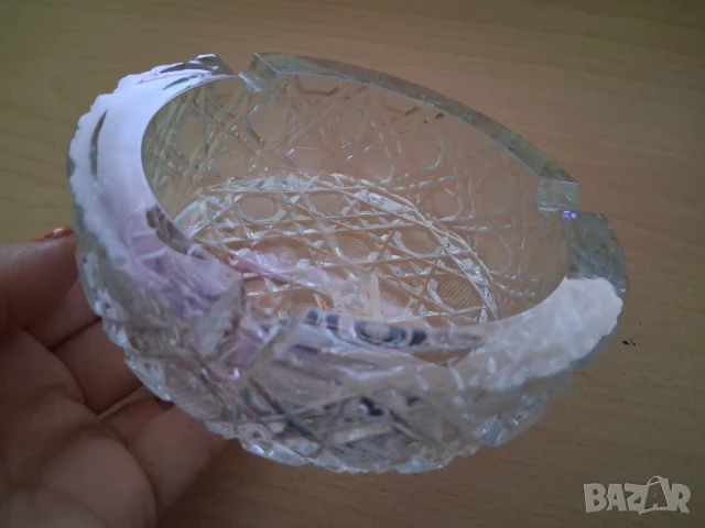 Кристален пепелник, снимка 3 - Други - 51235690