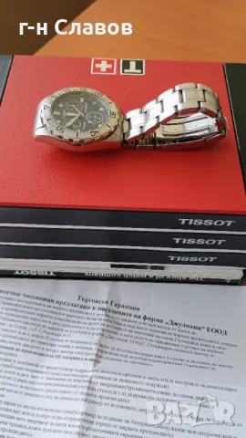 Мъжки TISSOT Chronograph. Документация и кутия. Отличен екземпляр., снимка 16 - Мъжки - 48054079