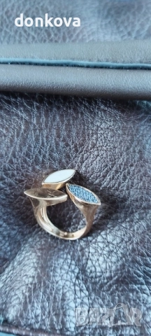 златен уникален пръстен , снимка 3 - Бижутерийни комплекти - 51587016