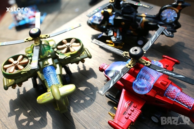 Светеща, електрическа, музикална играчка хеликоптер , снимка 4 - Музикални играчки - 52740479