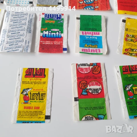 Стари опаковки от дъвки, снимка 6 - Колекции - 51240490
