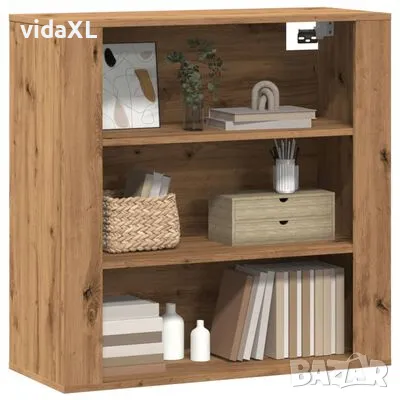 vidaXL Стенен шкаф, дъб артизан, 80x33x80 см, инженерно дърво(SKU:857088), снимка 3 - Шкафове - 49086978