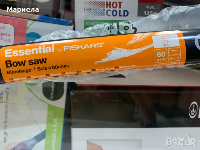 Fiskars лъков трион /Фиксирано острие, Дължина: 62 см/ За мека дървесина, снимка 4 - Градински инструменти - 50724083