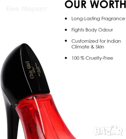 Дамски парфюм Chic Girl Red BN Parfums, 100мл, снимка 4 - Дамски парфюми - 49867364