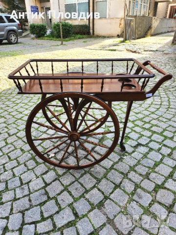 Италианска количка за сервиране с колела, снимка 2 - Маси - 52872983