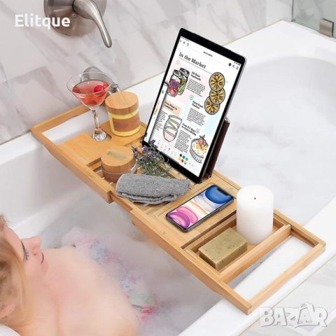 Бамбукова масичка за вана – съвършенство за вашата релаксация