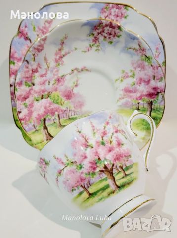 Троен комплект Royal Albert „Blossom Time“, снимка 9 - Колекции - 45331859