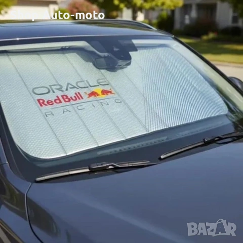 Сенник за предно стъкло Automat, Red Bull Racing, 147 x 70см, Сив, снимка 2 - Аксесоари и консумативи - 54280589