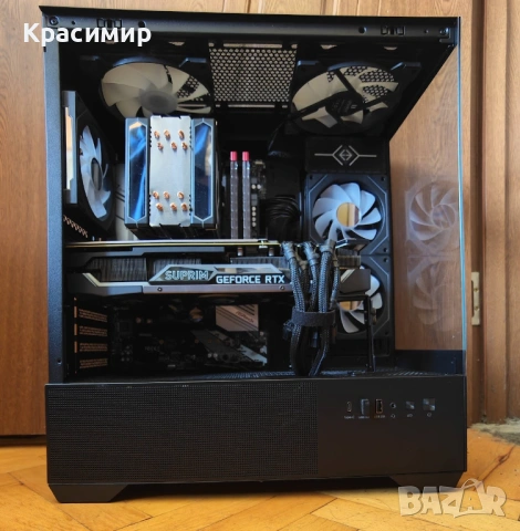 Геймърски компютър Ryzen 5800x,MSI GeForce RTX 3080 Suprim,32gb ddr4,1tb nvme, снимка 4 - Геймърски - 53210469