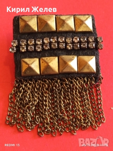 Старинна етнографски стил месингова брошка украшение за носия колекция 52207